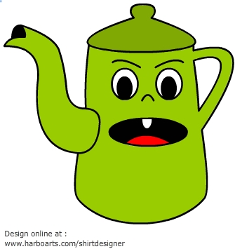 Download : Cartoon Teapot - Vector Graphic