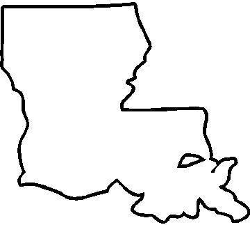 State and Country Decals :: Louisiana Decal / Sticker 02 -
