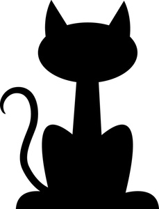 Cat Silhouette Outline - ClipArt Best
