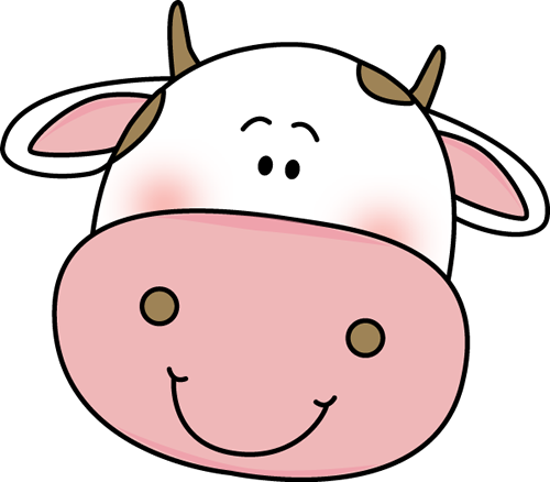 Cows head clipart