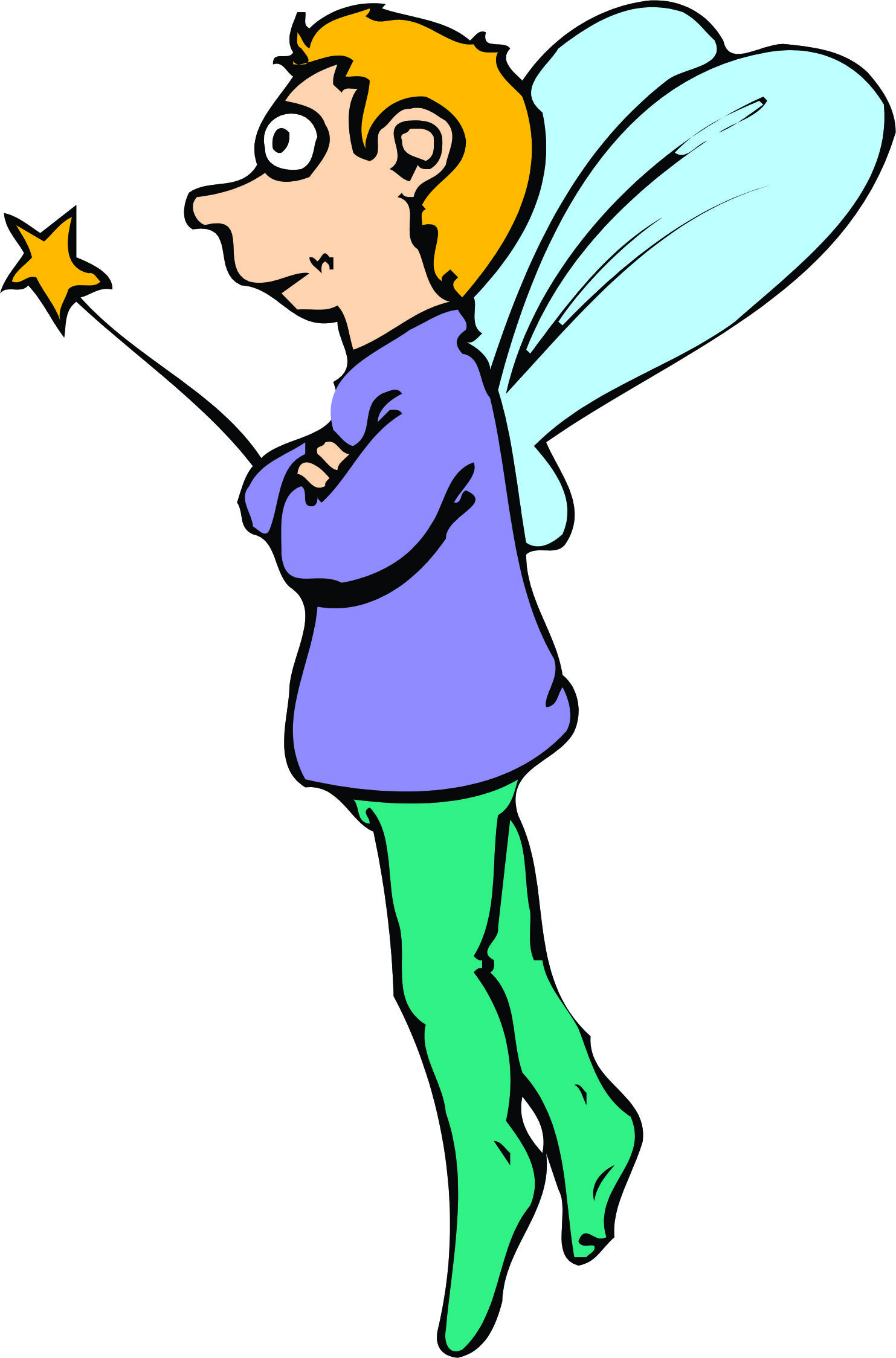 Boy fairy clipart