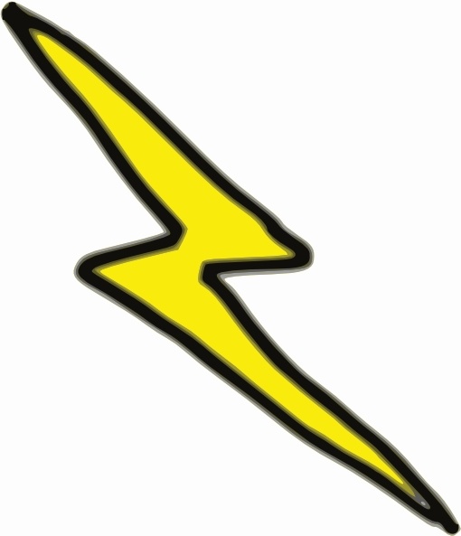 Lightning bolt yellow lightning electricity bolt thunder vector ...