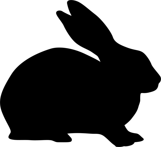 Rabbit Stencil - ClipArt Best