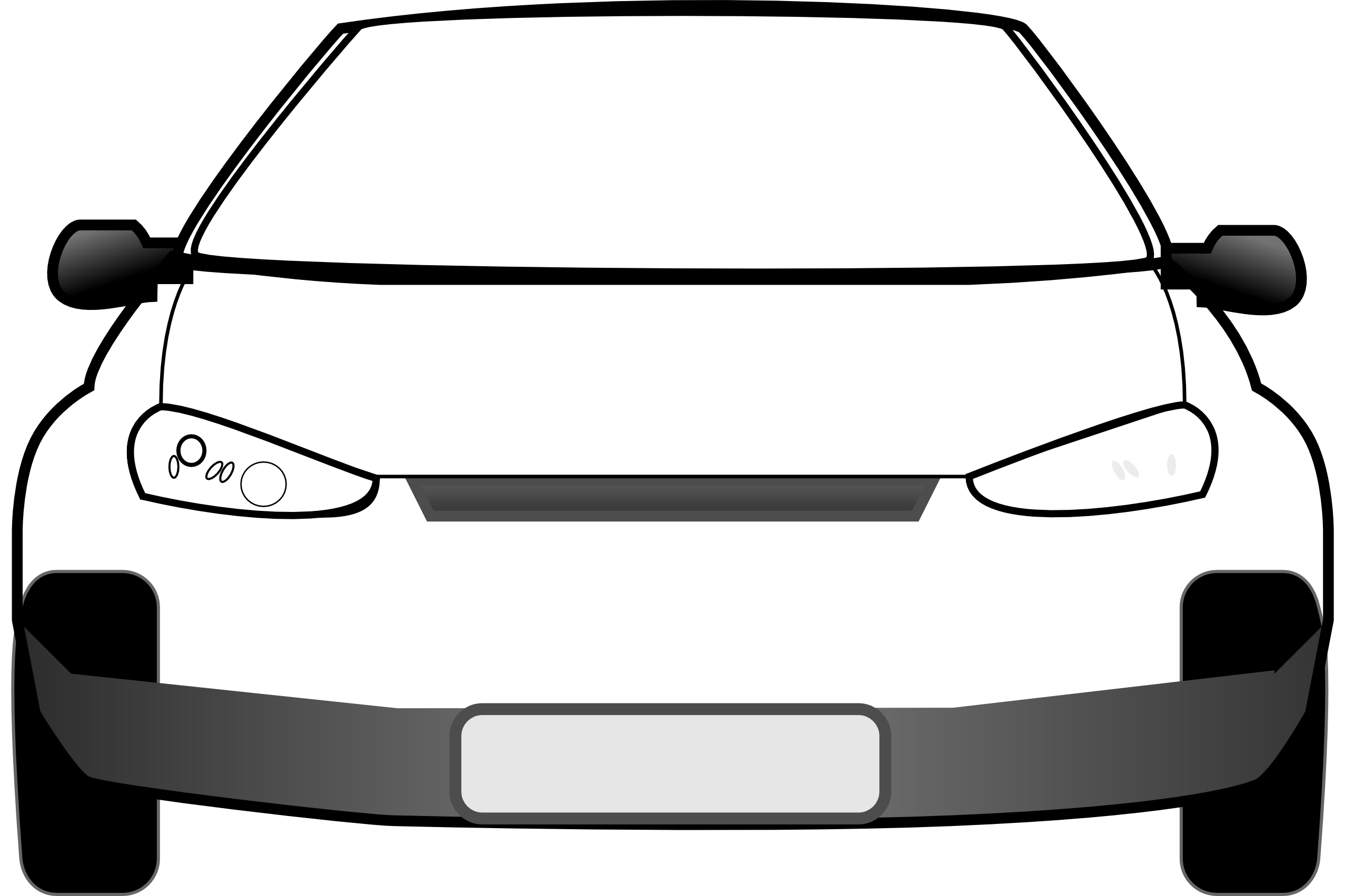 Front view of car clipart