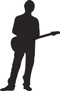 Guitar Player Clipart Image Teenage Rocker Playing Guitar ...