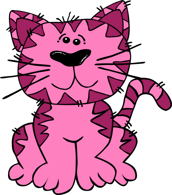 Cartoon Cat Sitting - vector Clip Art