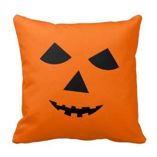 Pumpkin Face Pillows - Decorative & Throw Pillows | Zazzle