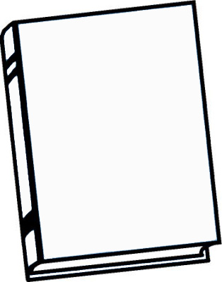 Blank book cover clipart