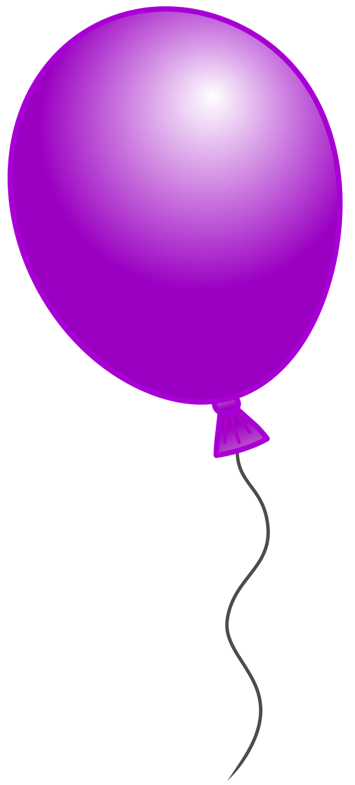 Single balloon clipart no back ground