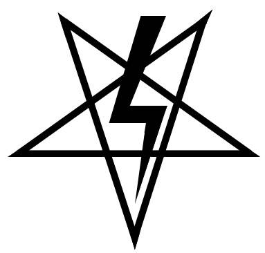 Lightning Pentagram - Satanic Pentagram Symbol
