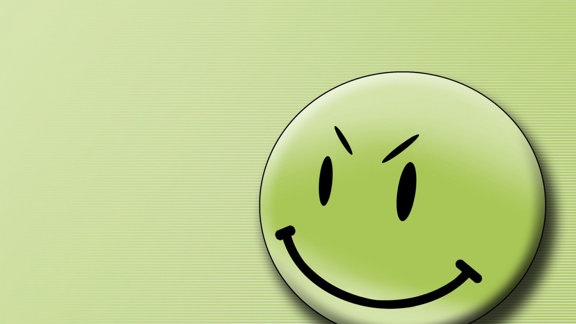 Green smiley face | DamnWallpapersDamnWallpapers