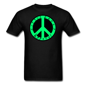 Green Peace Logo- Tshirt | Hippie Bones Apparel