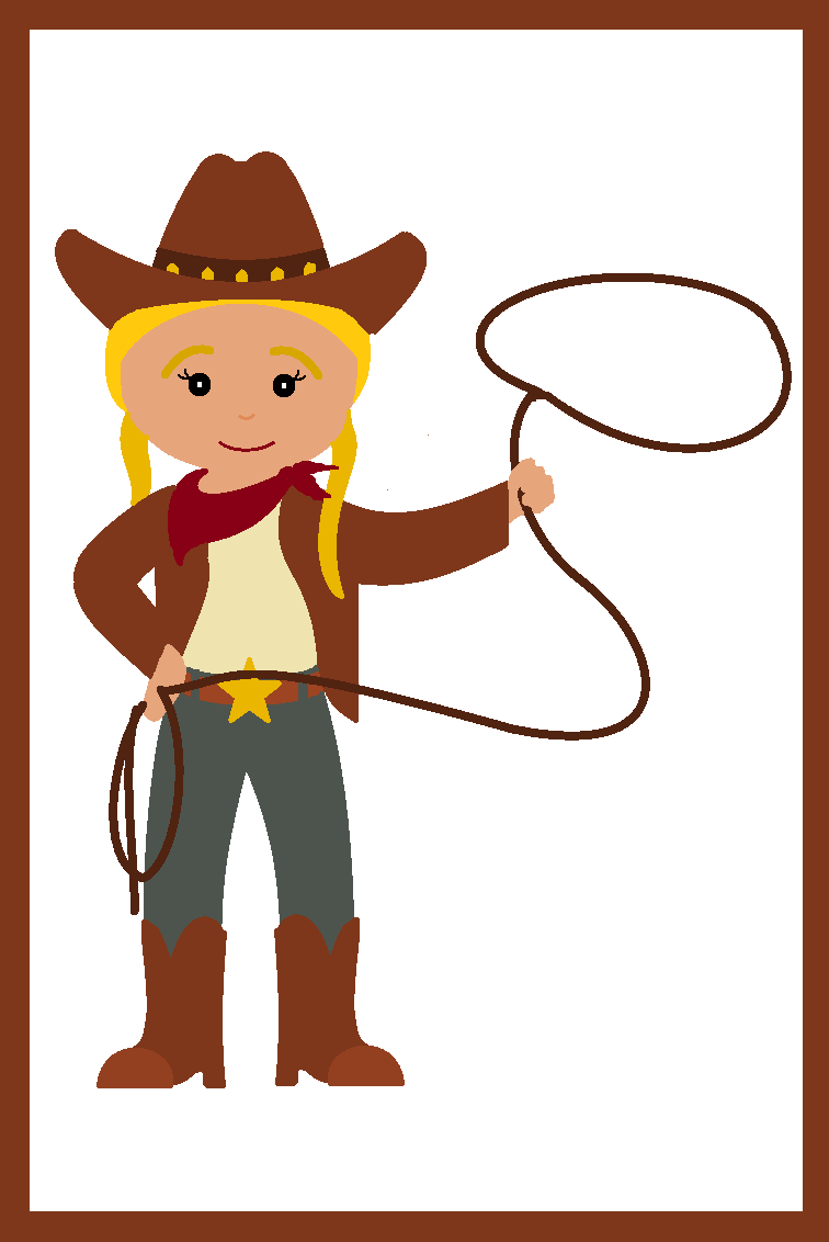free baby cowgirl clipart - photo #39