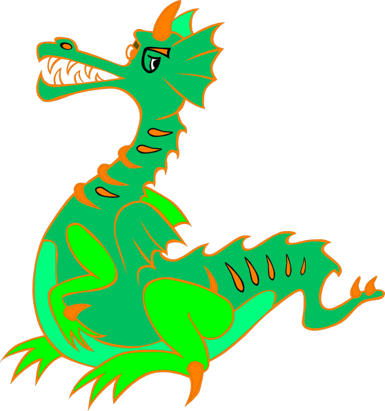 Green Dragon Clip Art - vector clip art online ...