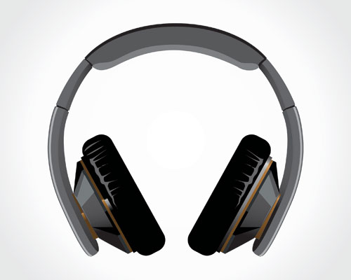 stock vector headphones | Vecto2000.