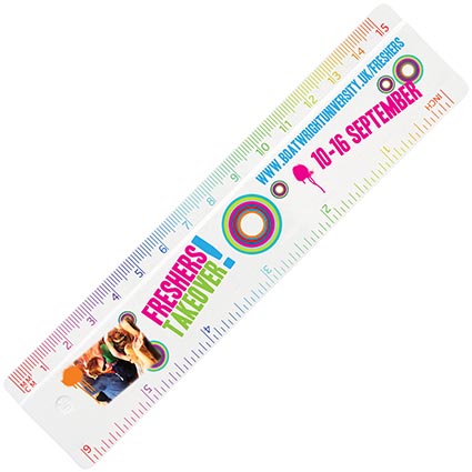 Plastic 15cm Ruler | Printed Business Gifts | Fast Lead Times