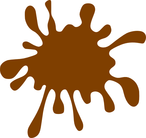 Brown Splat clip art - vector clip art online, royalty free ...