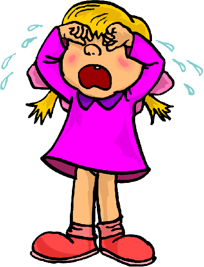clipart of girl crying-#1