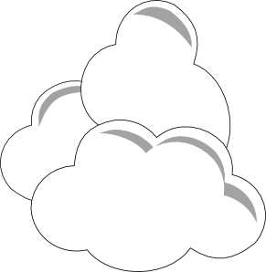 Weather Clouds clip art - vector clip art online, royalty free ...