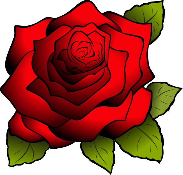 Red Rose clip art - vector clip art online, royalty free & public ...