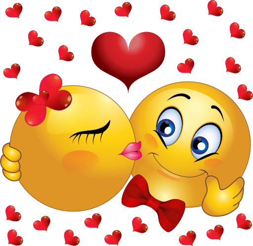 Lovers Kissing Smiley Emoticon Clipart Royalty Free ...