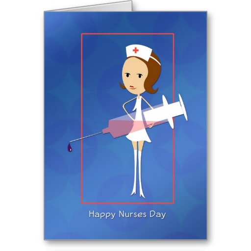 Nurses Day with Syringe Card from Zazzle.
