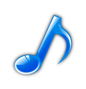Blue Music Note Clip Art - vector clip art online ...