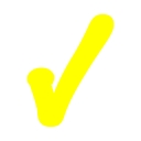 Yellow check mark 5 icon - Free yellow check mark icons