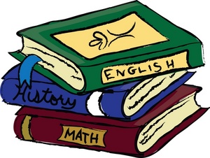 Books Clipart Image - A Stack Of School Text Books