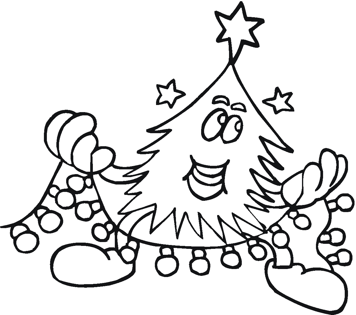 Christmas Light Coloring Pages