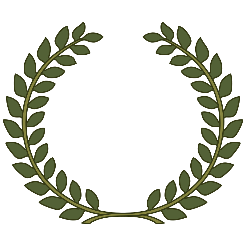 Clipart - Laurel Wreath, Laurel Leaf