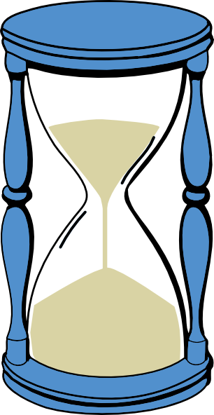 Hourglass With Sand clip art - vector clip art online, royalty ...