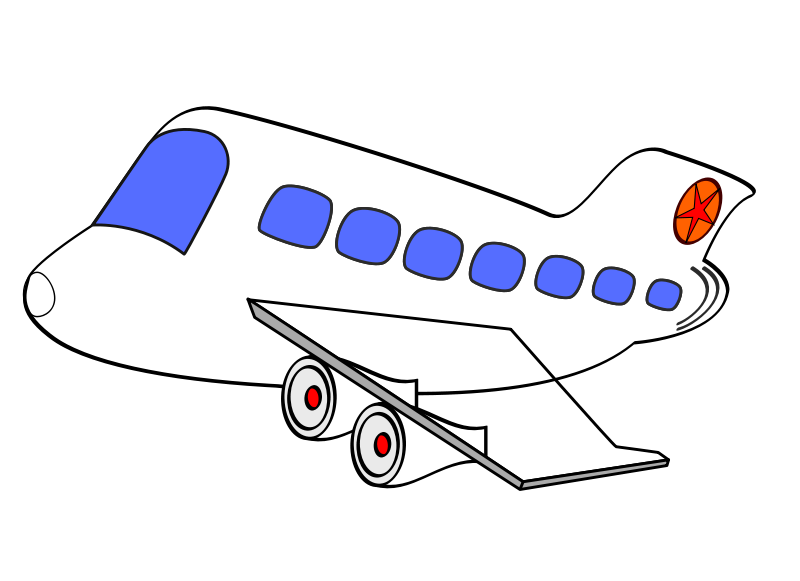 free animated airplane clipart - photo #47