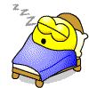 Sleeping and tired emoticons | Sleepy smileys for Facebook/