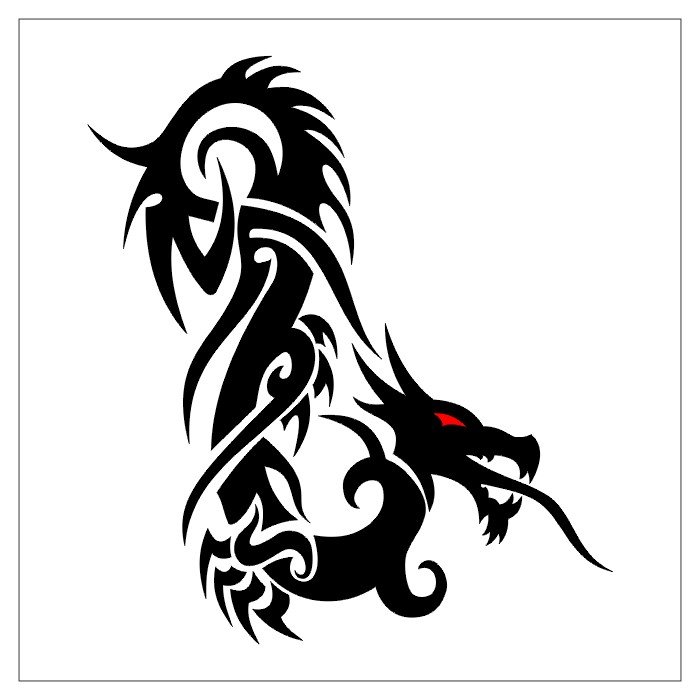 Tatouage de dragon, tattoo de dragon tribal, symbolique du dragon ...