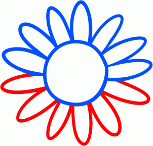 Flowers - How to Draw a Sunflower for Kids