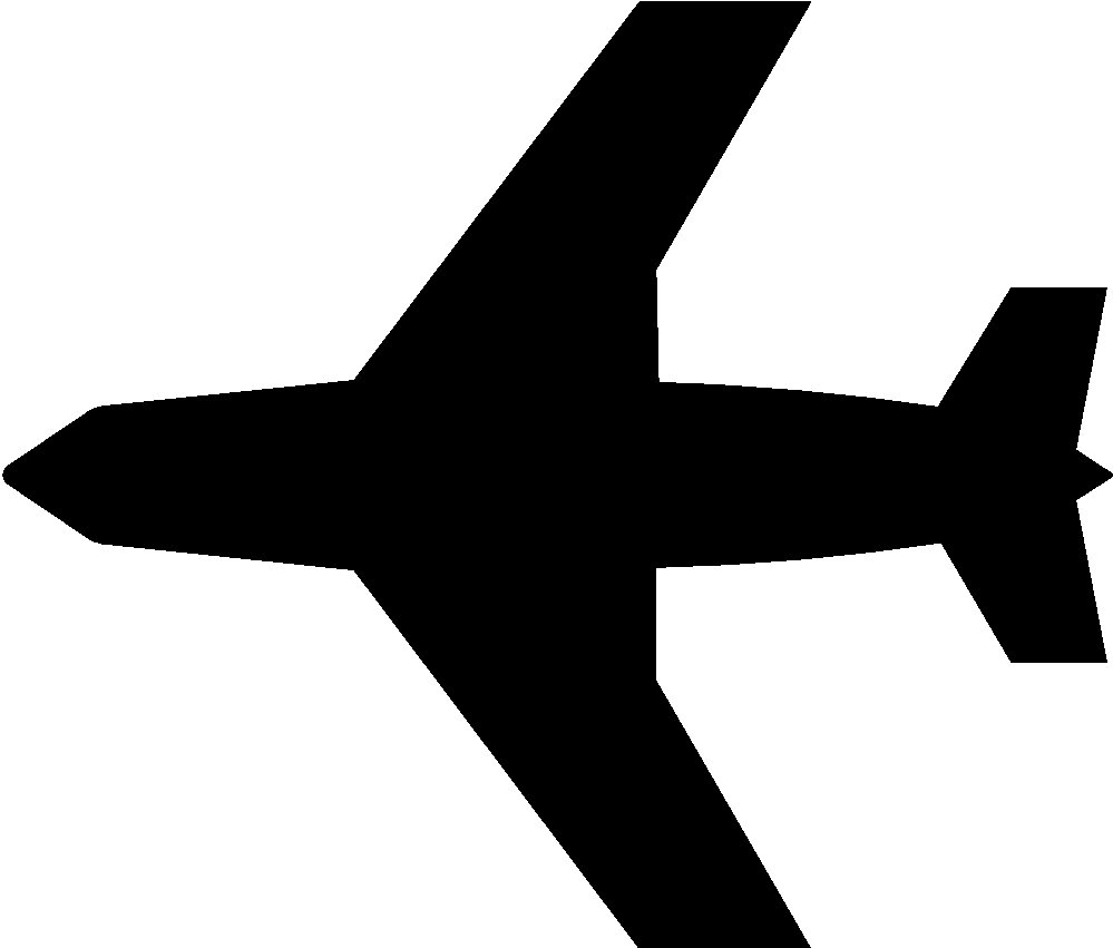 clip art airplane silhouette - photo #29