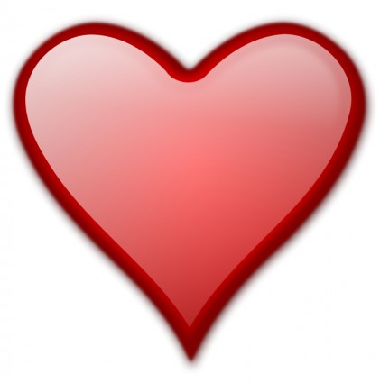 Red Heart Valentine clip art Vector clip art - Free vector for ...