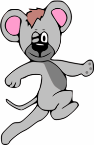 Cartoon Mouse Running clip art - vector clip art online, royalty ...