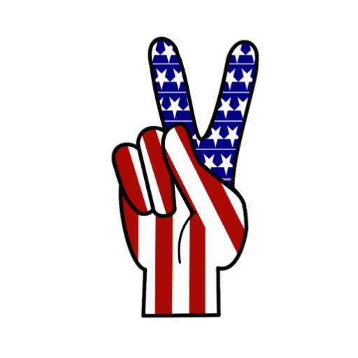 Peace Sign Cut Out from Zazzle.