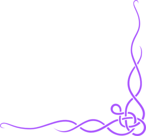 Purple Scroll Ribbon Border Clip Art - vector clip ...