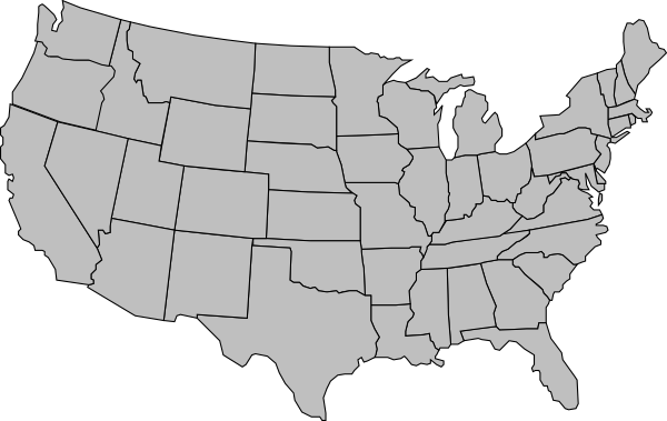 Usa Blank Map - ClipArt Best