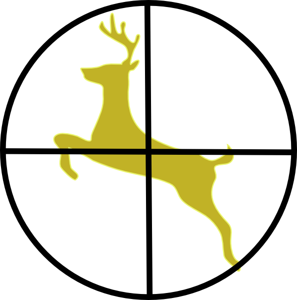 Hunting Cross Hairs clip art - vector clip art online, royalty ...