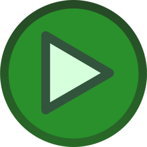 Green Plain Play Button Icon clip art - vector clip art online ...