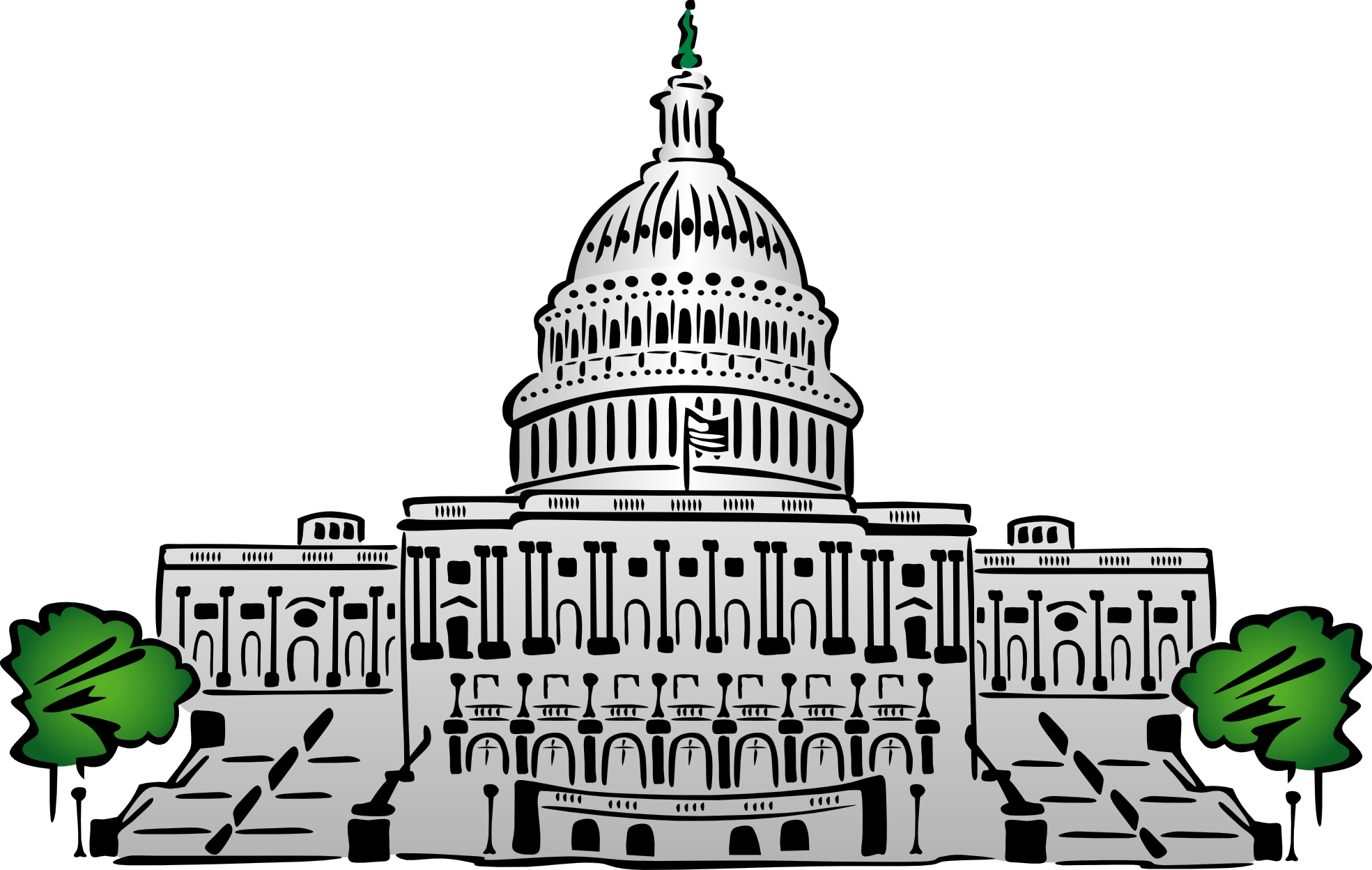 ... us capitol Government Building Clipart A bribe free government