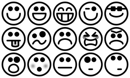Outline Smiley Icons clip art Vector clip art - Free vector for ...