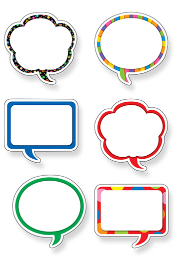 Printable speech bubbles