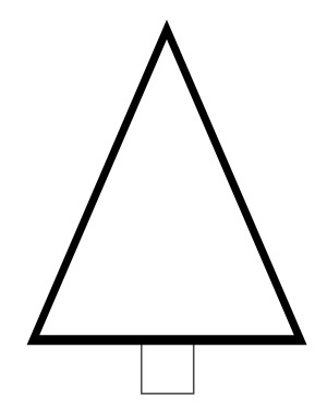 Best Photos of Triangle Christmas Tree Template - Triangle ...
