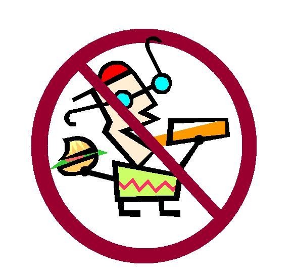 No food or drinks clipart