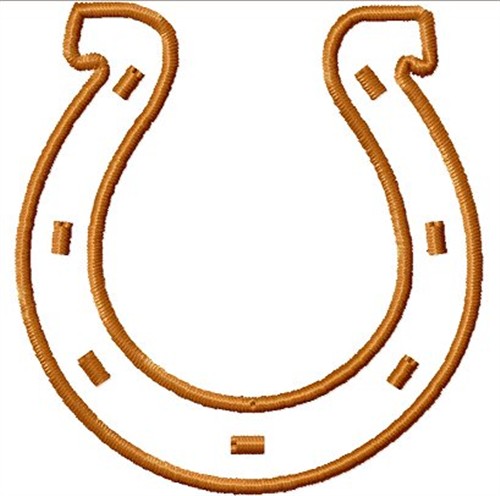 Digital Giggle Embroidery Design: Horseshoe 2.17 inches H x 2.06 ...